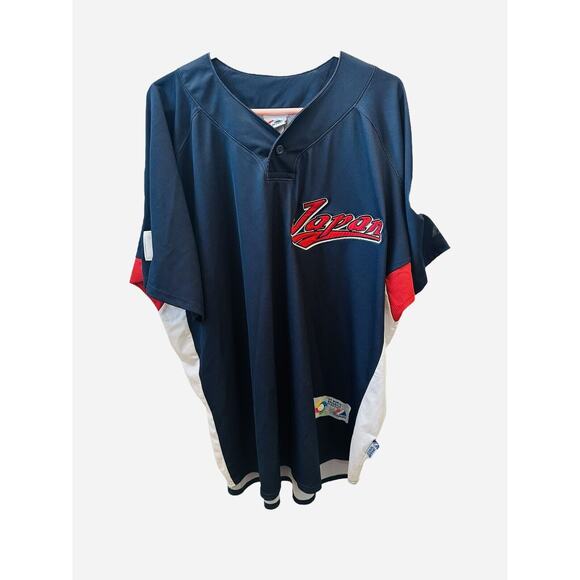 Jersey Japan 2009 World Baseball Classic Men Plus Size XXL WBC By Majestic MLB - Picture 2 of 14